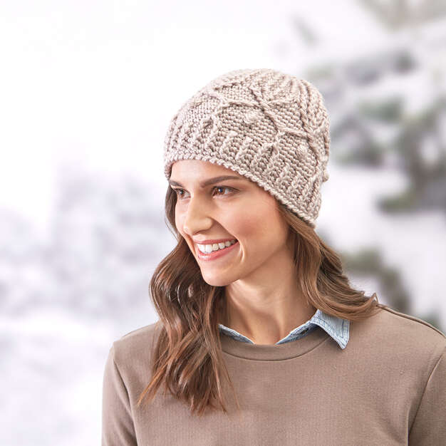 Free Winter Trellis Hat Pattern – Mary Maxim