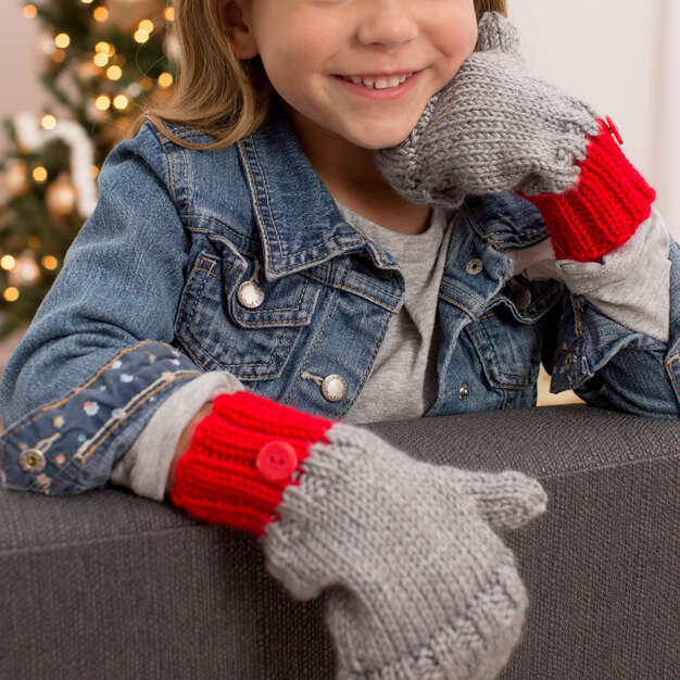 Free Flip Top Kids Mittens Pattern