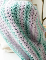 Free Minna Garter Eyelet Blankie Pattern