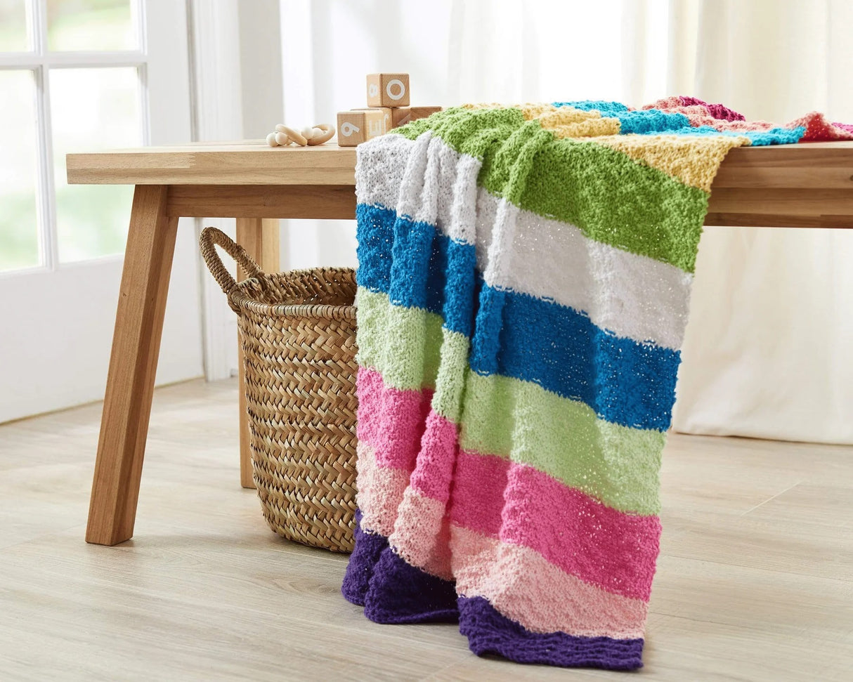 Free Color Waves Baby Blanket Pattern