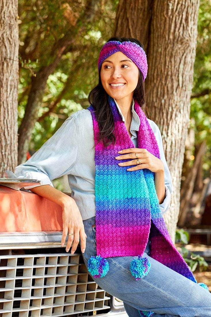 Free Vivid Scarf Pattern