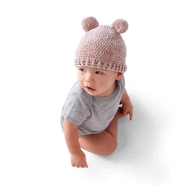 FREE BERNAT CUTIE CUB CROCHET HAT PATTERN