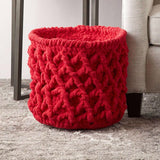 Free Bernat Trellis Crochet Basket Pattern