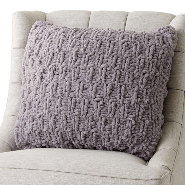 Free Bernat Rambling Knit Cushion Pattern