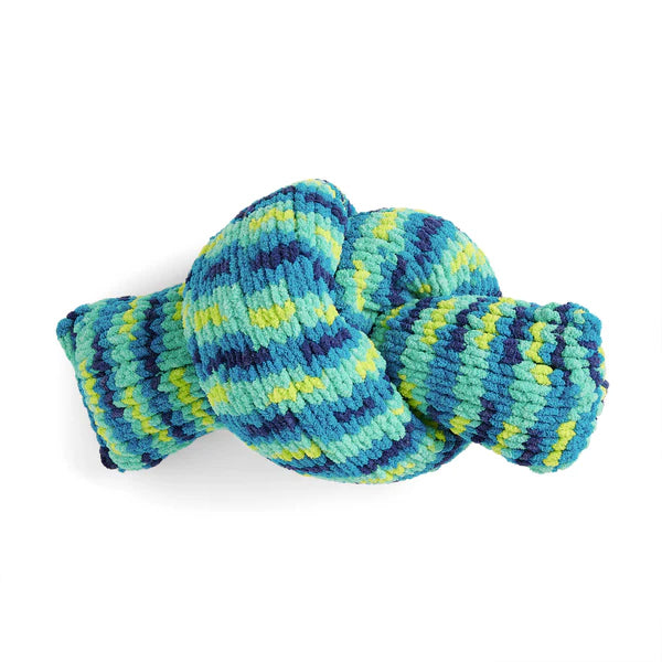 Free Bernat Neon Knit Knot Pillow Pattern