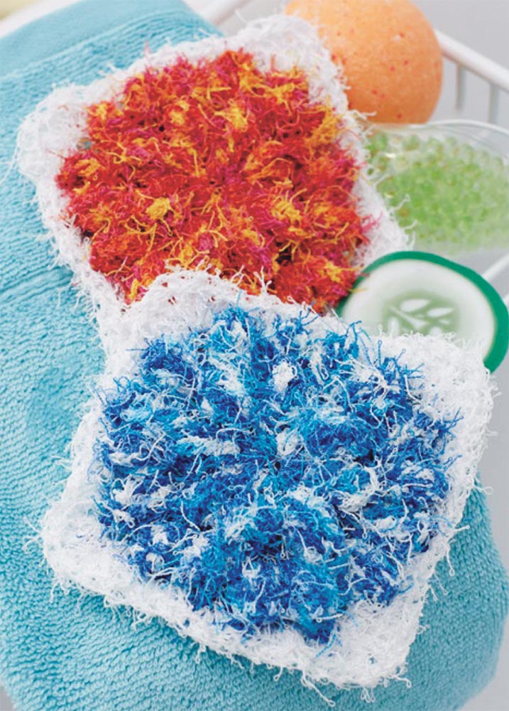 Free Floral Popcorn Scrubby Pattern