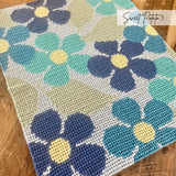 Forget-Me-Knot Flower Nursery Blanket