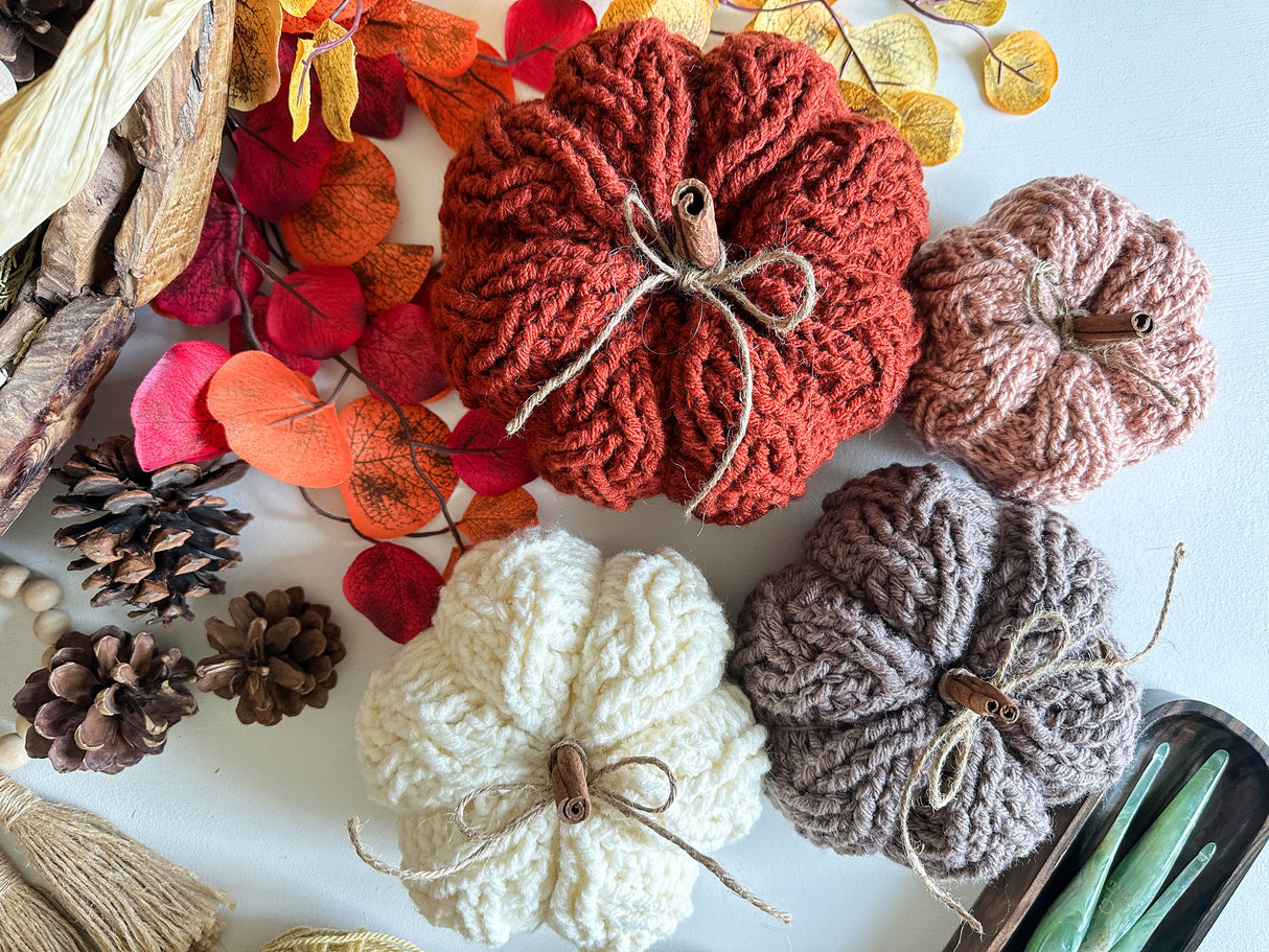 Cozy Cottage Cable Pumpkin Kit