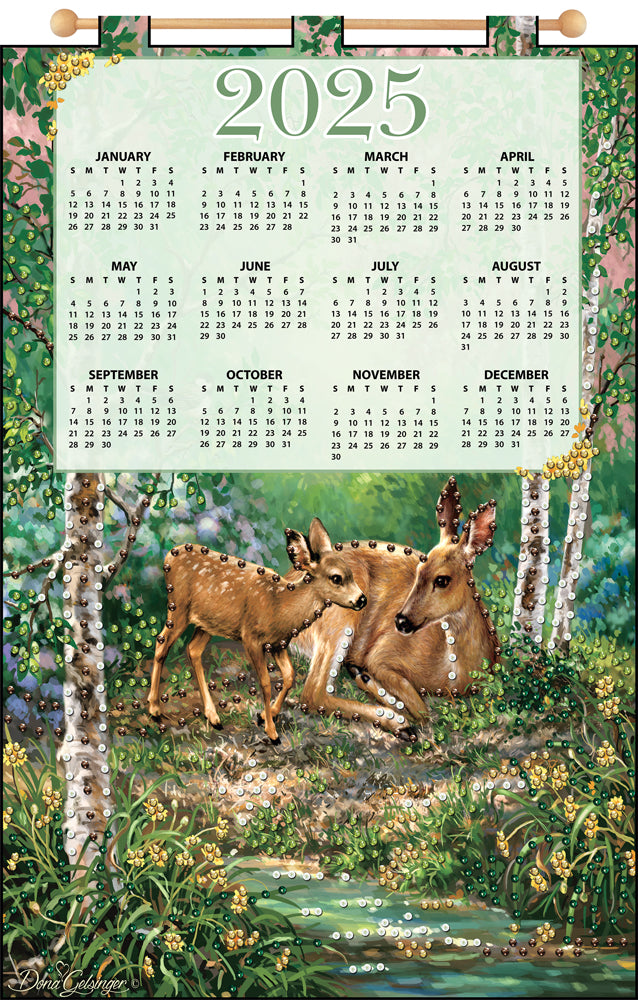 Fawn & Doe 2025 Felt Sequin Calendar Mary Maxim