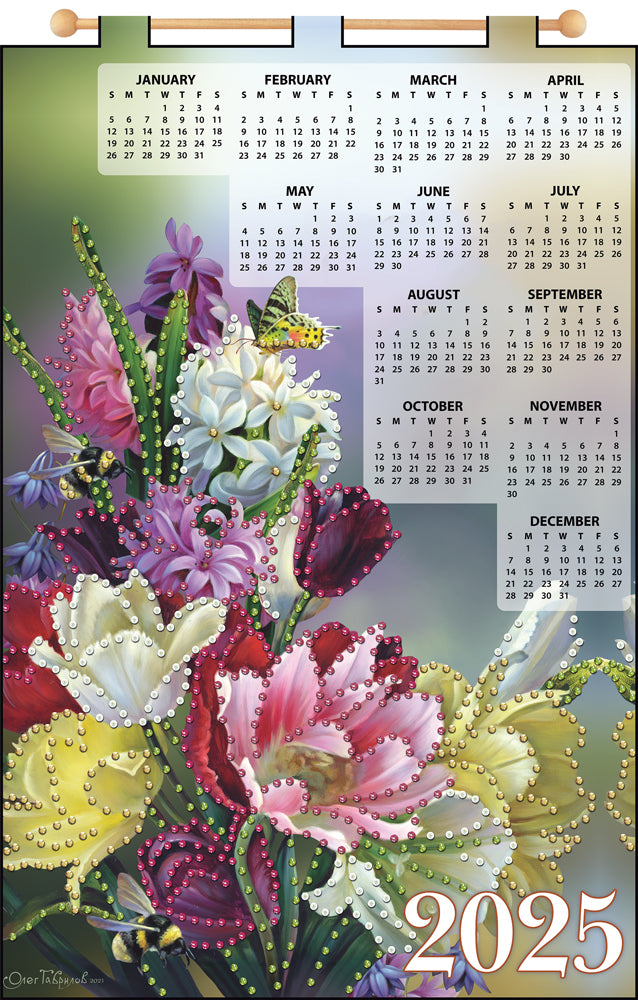 Bouquet 2025 Felt Sequin Calendar Mary Maxim