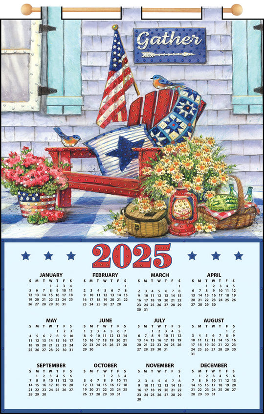 Patriotic Porch 2025 Felt Sequin Calendar Mary Maxim