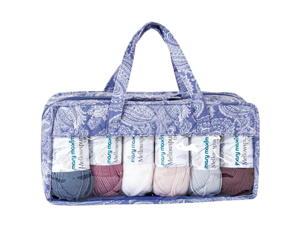 Periwinkle Paisley Multi Ball Yarn Keeper