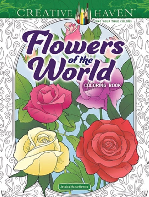 Flowers of the World Coloring Book