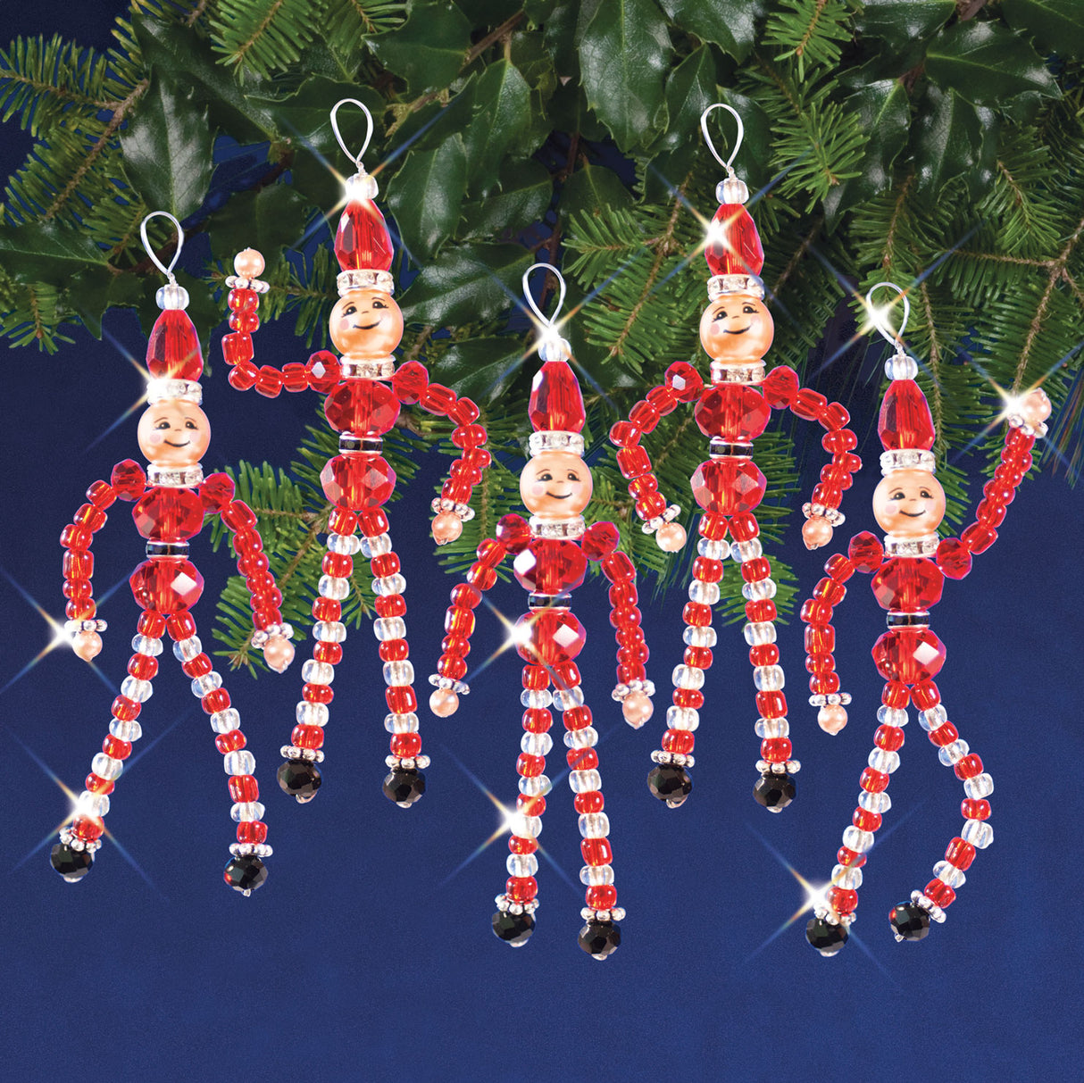 Santa's Elves Beaded Ornaments