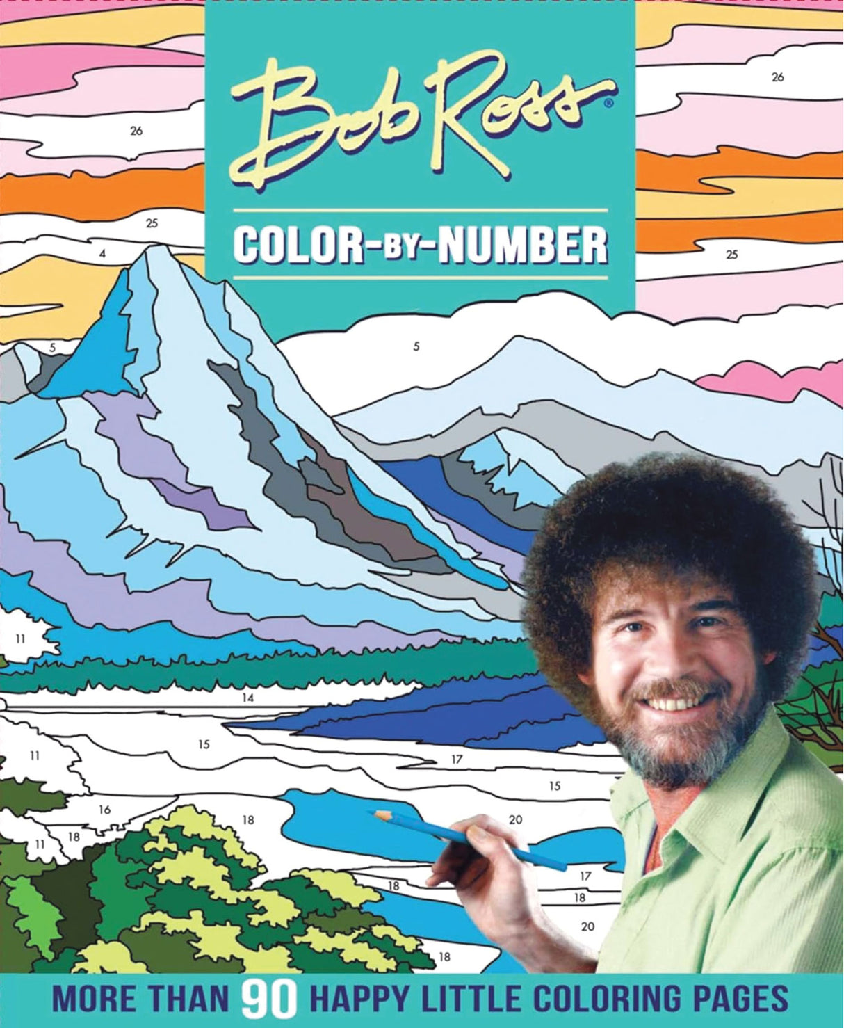 Livre de coloriage Bob Ross Color By Number 