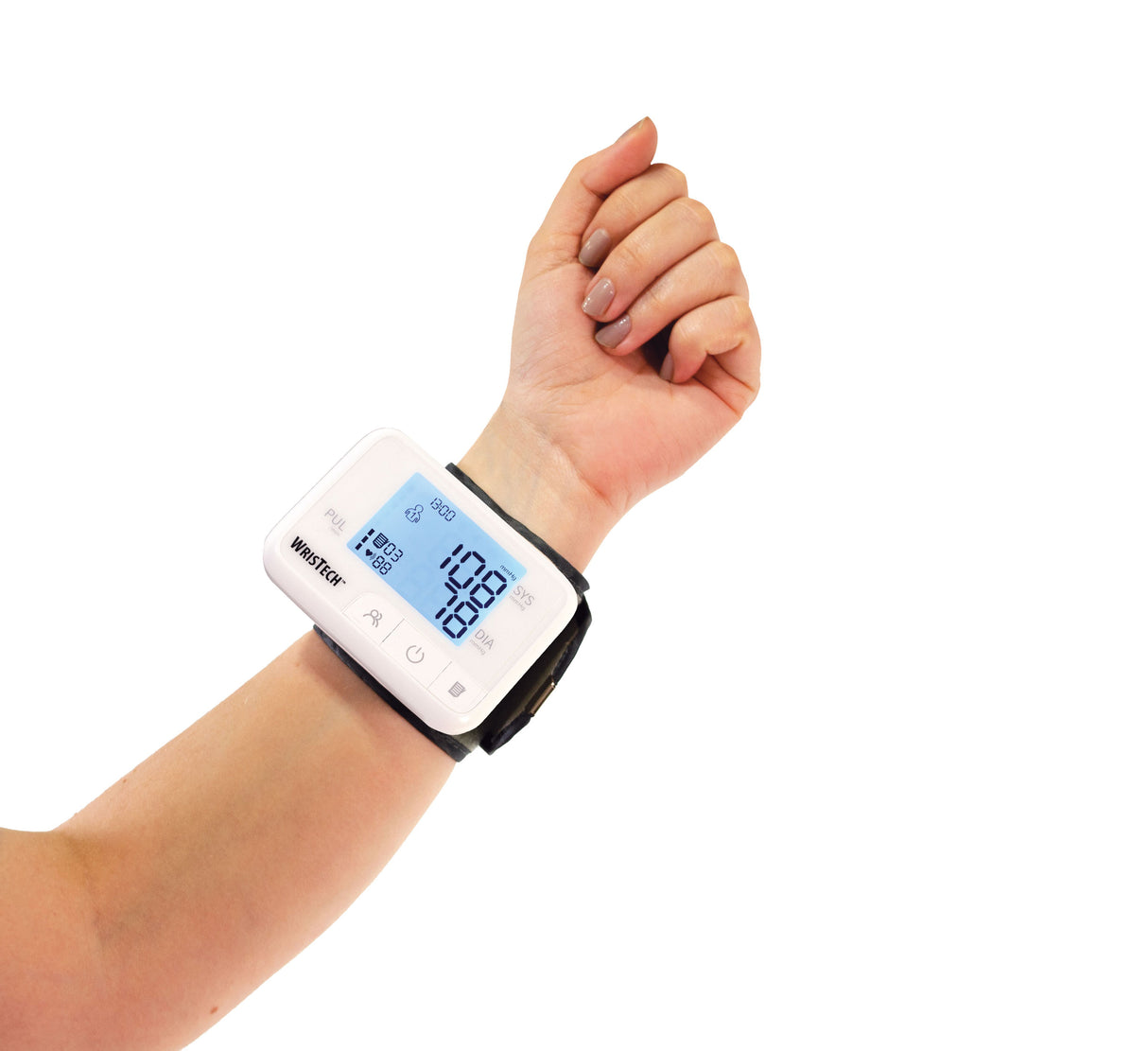 Talking Color-Code Wrist Blood Pressure Monitor