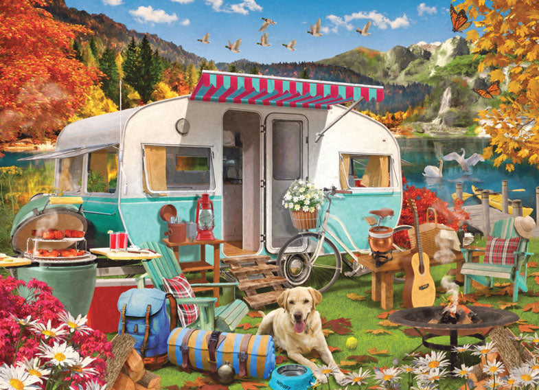 Puzzle de camping-car d'automne