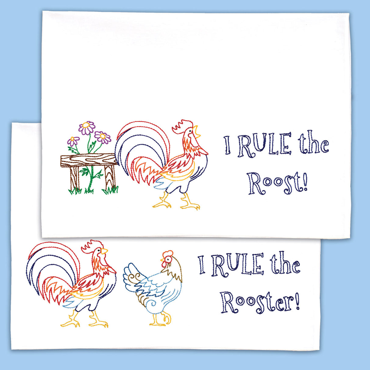 Rule the Rooster Pillowcases