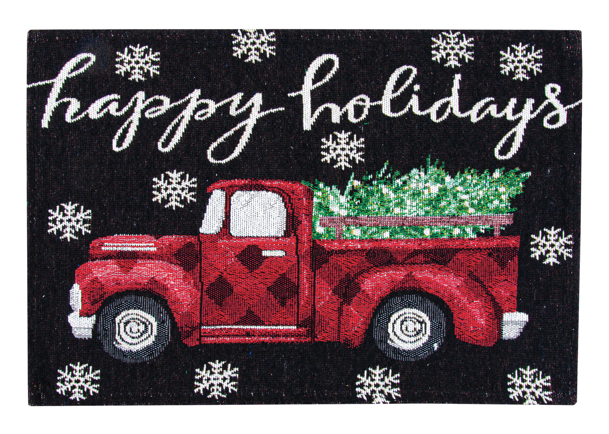 Happy Holidays Tapestry Placemat