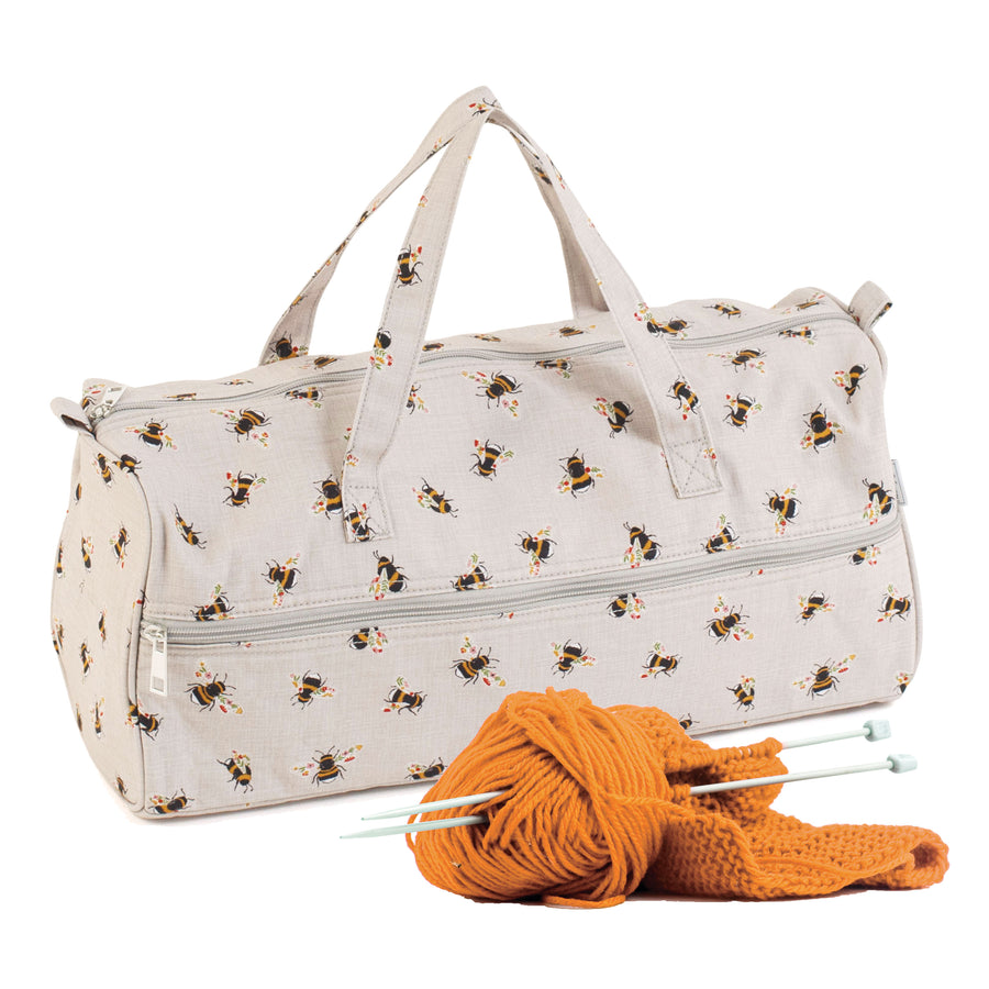 Knitting Bag with Honey Bees