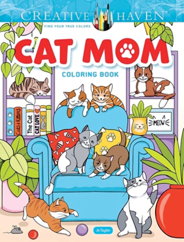 Cat Mom Coloring Book