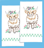 Highland Cow Hand Towels