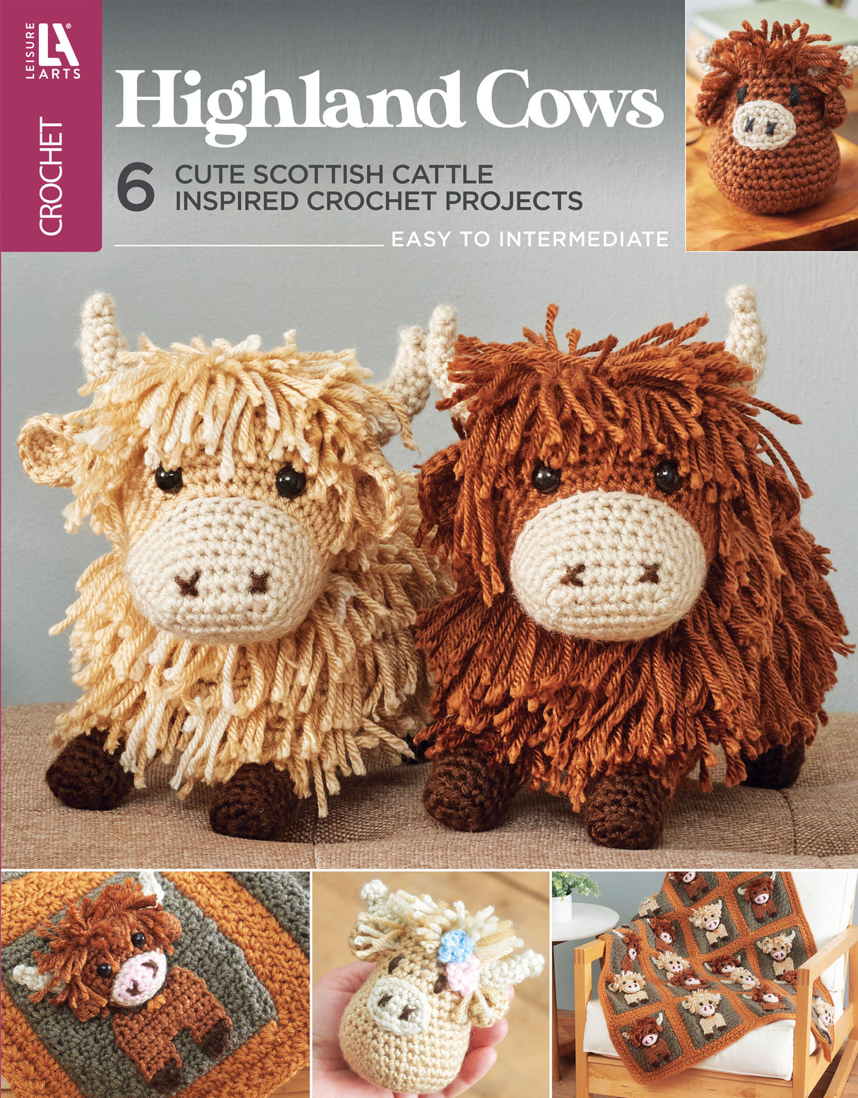 Highland Cows Crochet Book