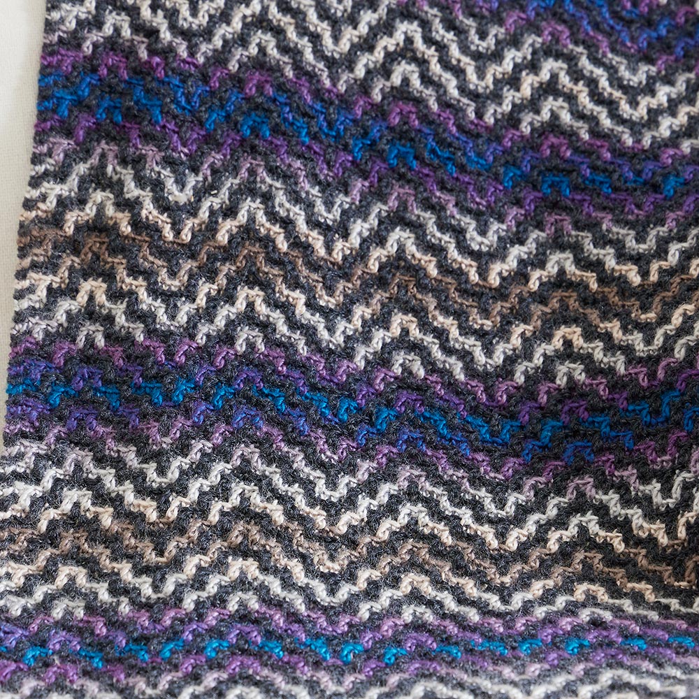 Mosaic Ripple Afghan