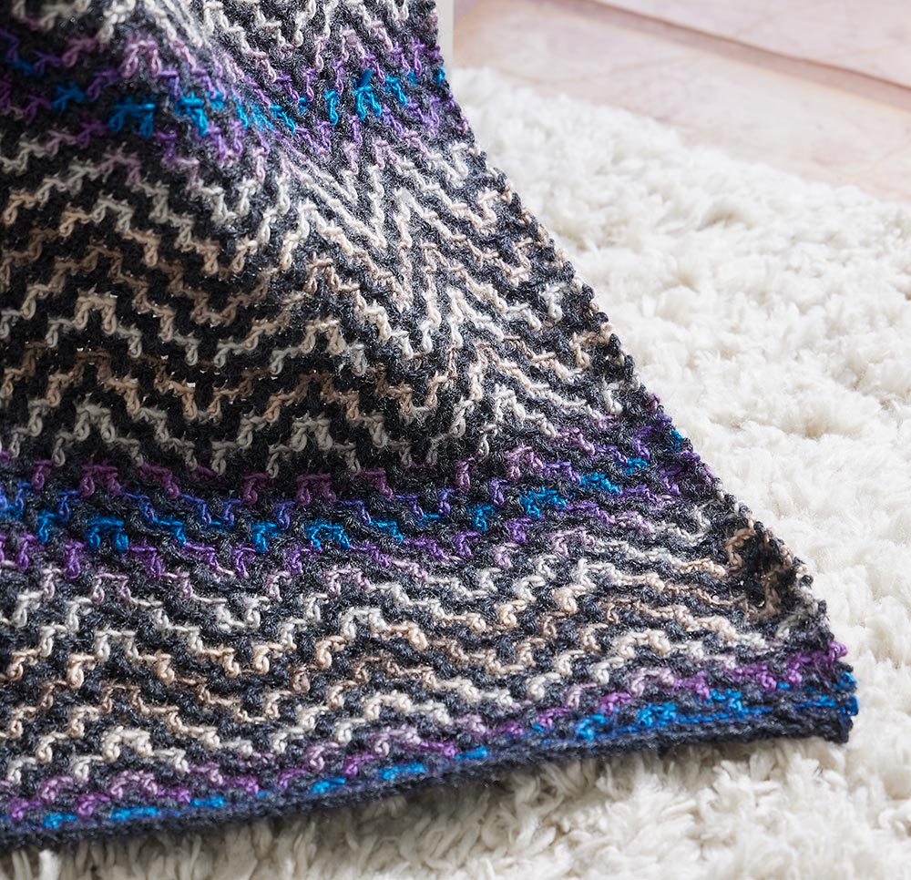 Mosaic Ripple Afghan Pattern