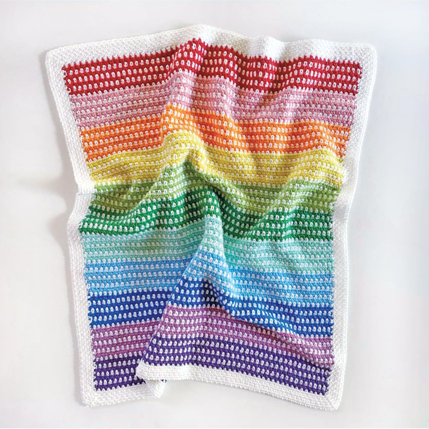 Moss stitch 2024 baby blanket