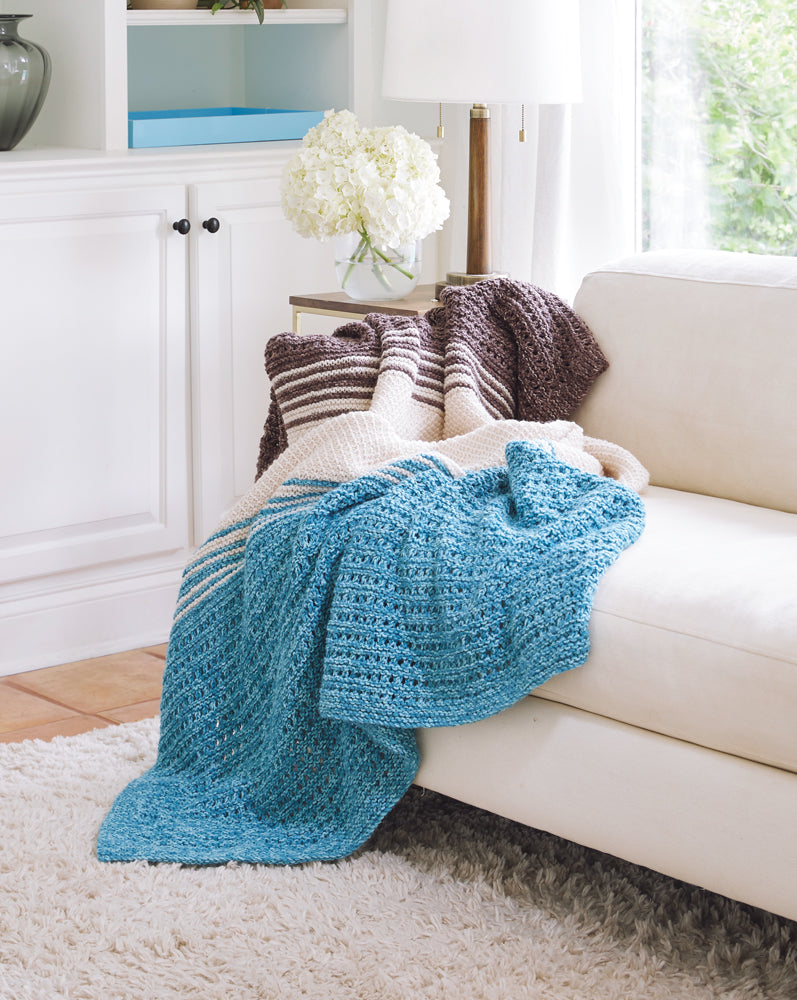 Land and Sea Knit Blanket Pattern