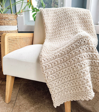 Chunky Star Stitch Blanket – Mary Maxim