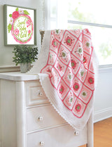 Little Miss Flower Baby Blanket