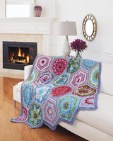 Bohemian Hexagons Throw (Mary Maxim Mellowspun)