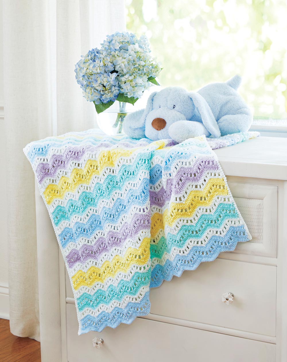 Beautiful Pastel Multicolor Hand Made Knit Crochet Baby Crib outlets Blanket 48