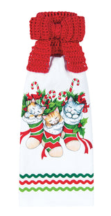 Meowy Christmas Stocking Towel & Topper