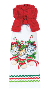 Meowy Christmas Stocking Towel & Topper