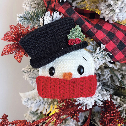 Snowman Ornaments Crochet Kit