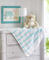Cheerful Stripes Baby Blanket Pattern