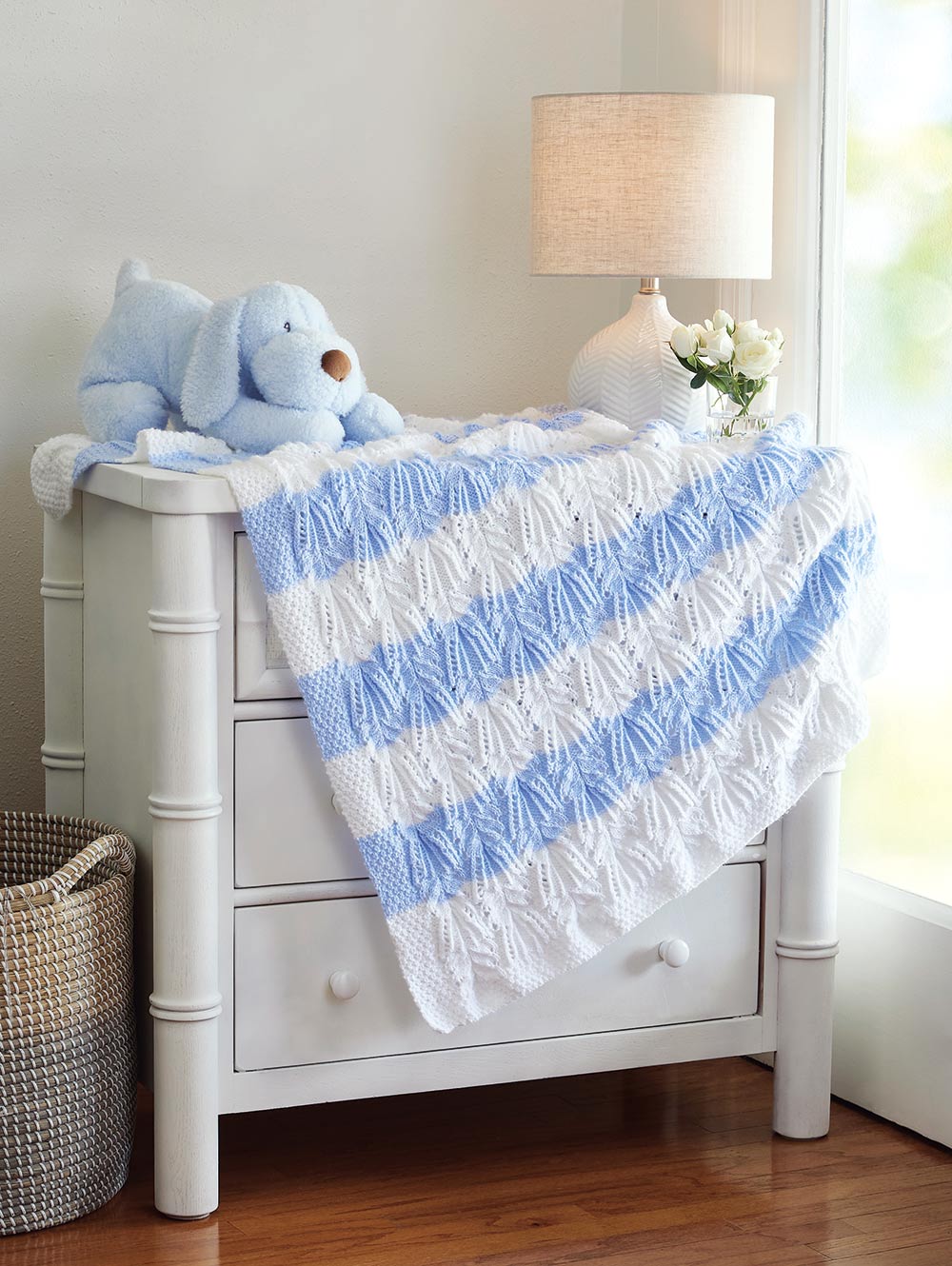 Lacy Stripes Baby Blanket Pattern
