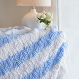 Lacy Stripes Baby Blanket Pattern