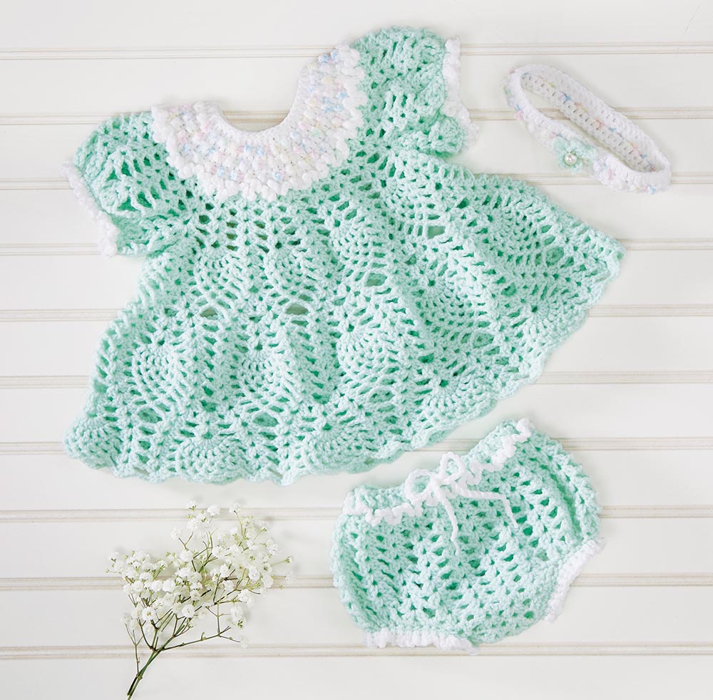 Pineapple Lace Dress and Panties Pattern