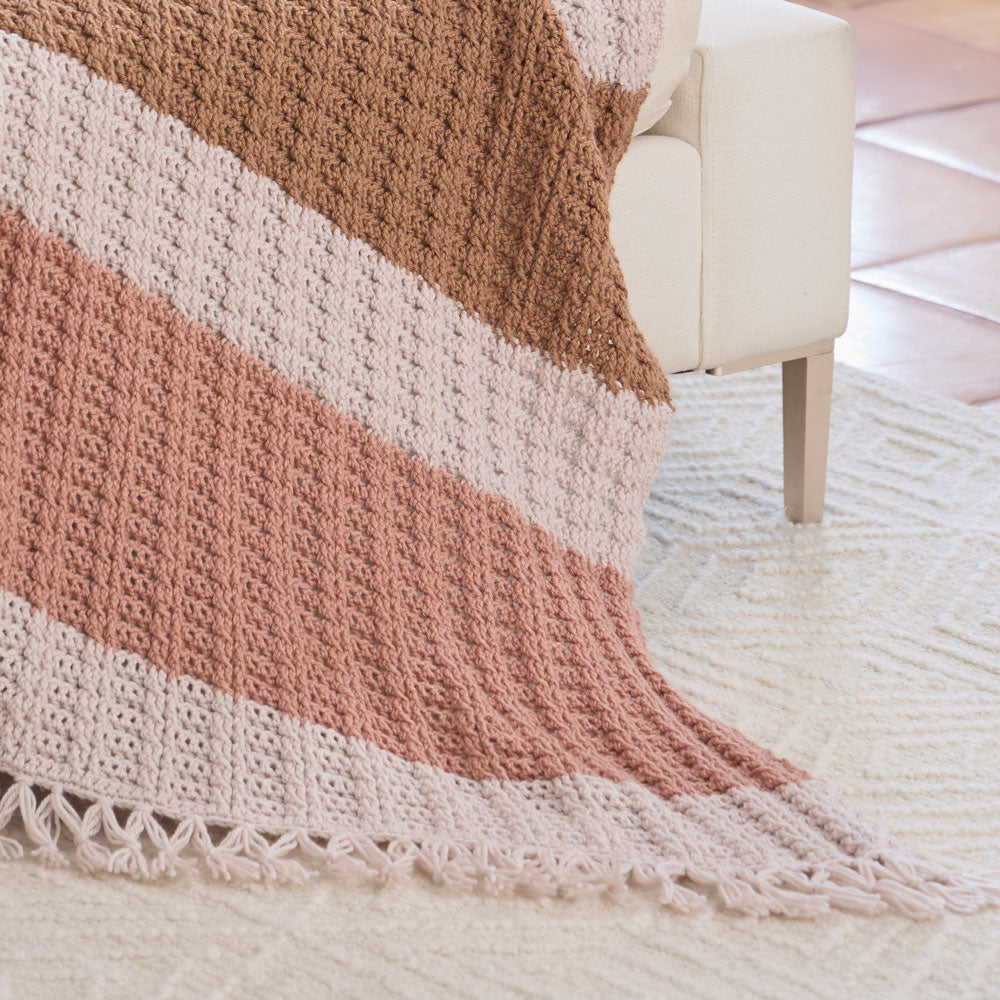 Manta de crochet de verano en la playa