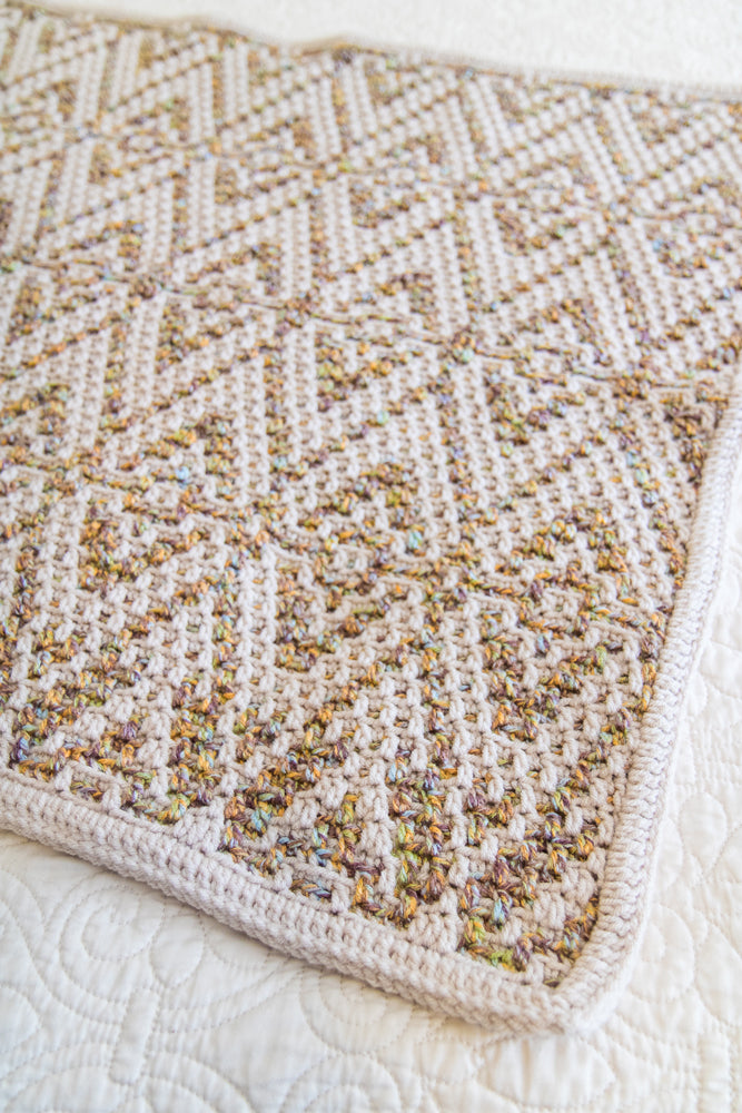 Mosaic Crochet Baby Blanket – Mary Maxim