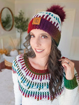 Mosaic Ridge Crochet Pullover