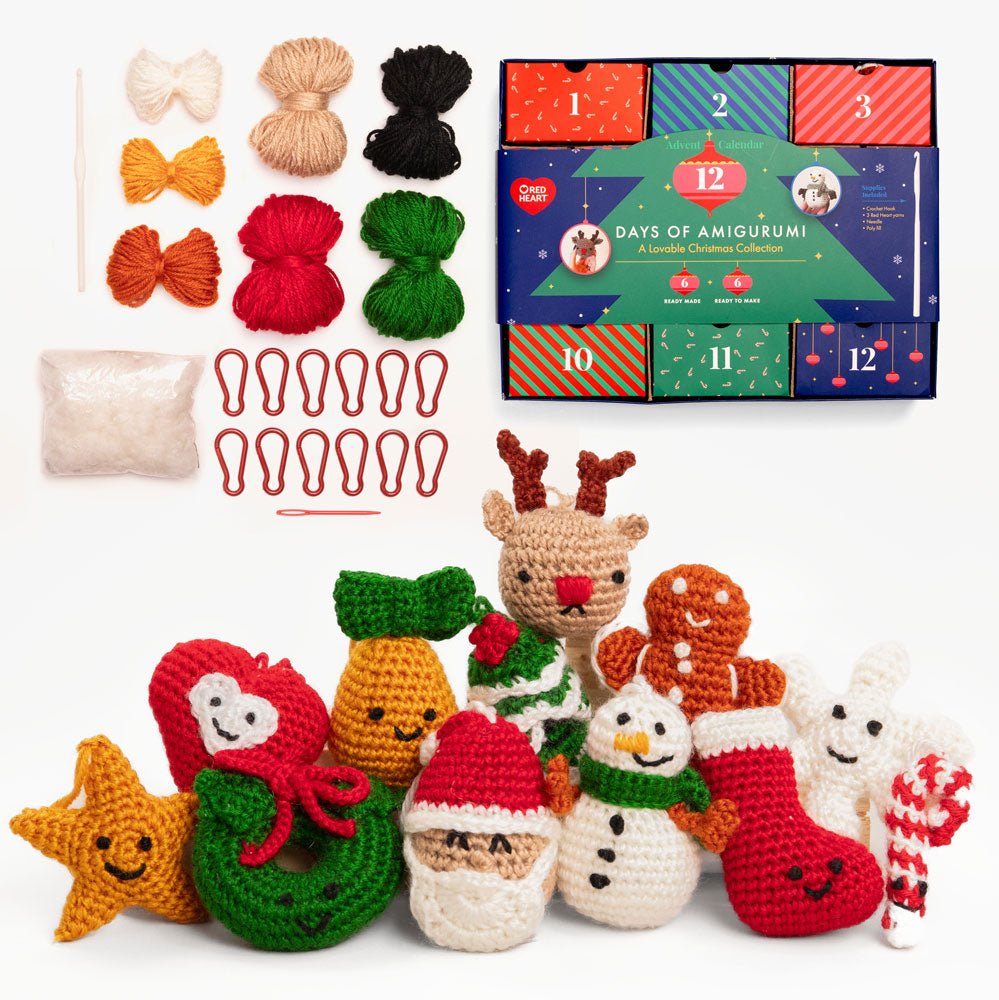 Red Heart 2024 Days of Amigurumi Advent Calendar Kit