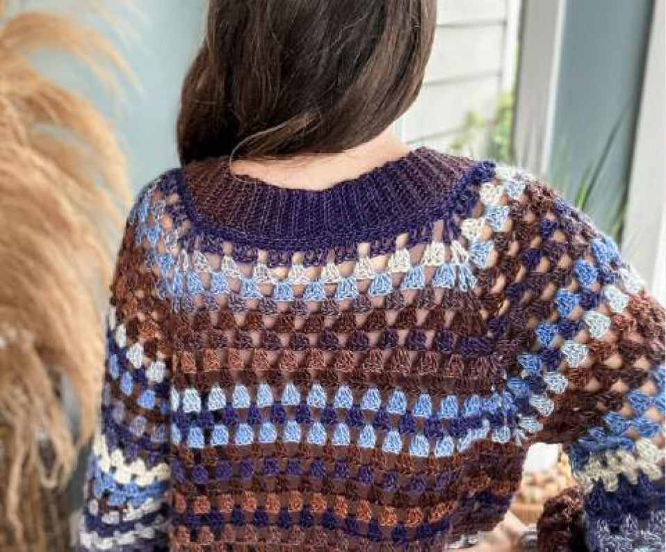 Granny Pop Crochet Cardigan – Mary Maxim