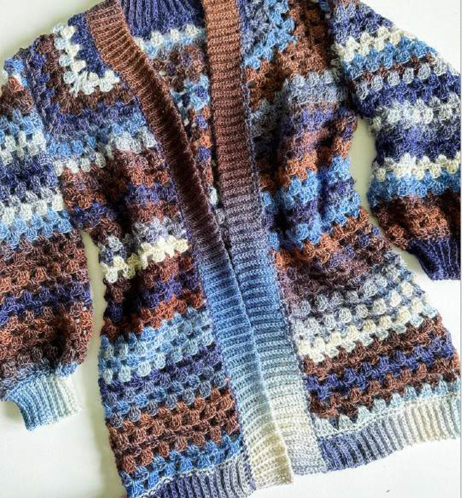 Granny Pop Crochet Cardigan – Mary Maxim