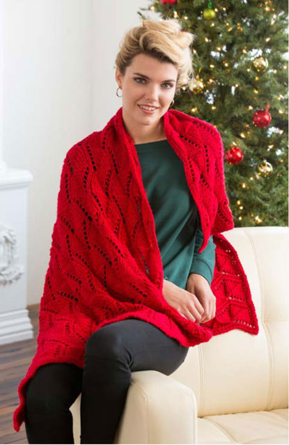 Reversible Wave Knit Throw