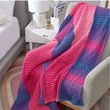 Dynamic Knit Ombre Throw